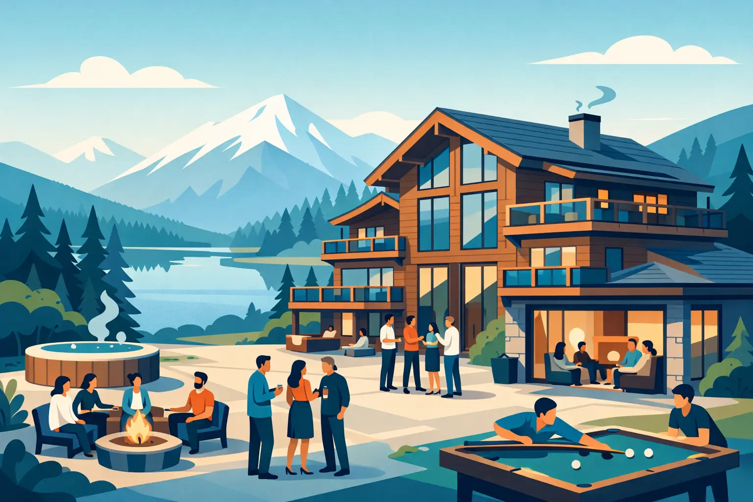 Large Luxury Chalets for Groups That Work