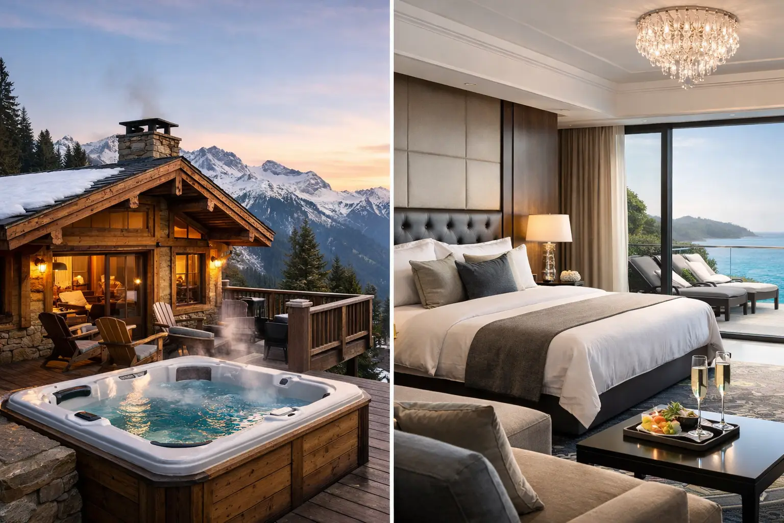 Chalet Rental Versus Luxury Hotel