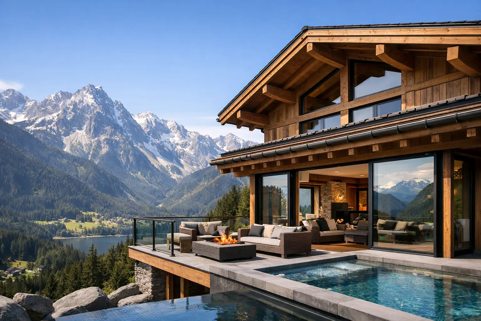 Luxury Chalet With Mountain Views