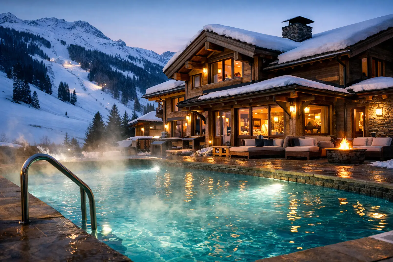 Why a Heated Pool Ski Chalet Is Worth It